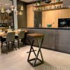 tabouret haut cuir