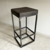 Tabouret de bar fer et cuir