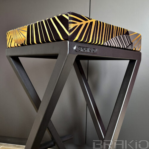 Tabouret de bar jaune
